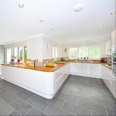 Picture of kitchen tiling.